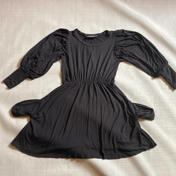 Long sleeve black dress size Medium NWOT oversized puff sleeves - Picture 8 of 11